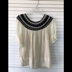 Women’s 3.1 Phillip Lim Crochet/ Silk blouse SZ 8